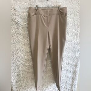 CHICO'S TAN PANTS SIZE 1 EUC